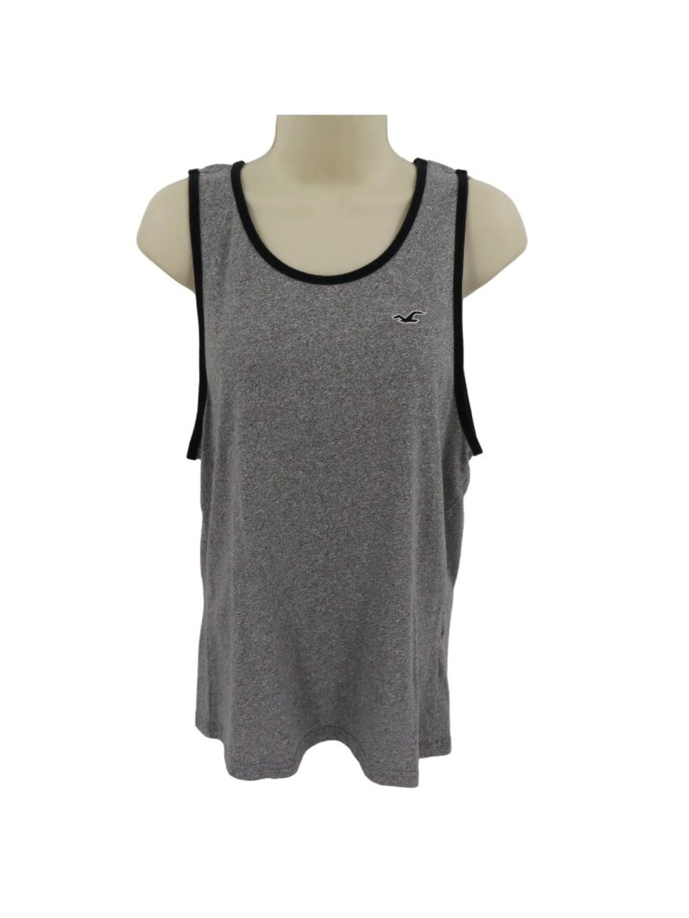 Hollister Women Extra Small XS Gray Muscle Tank Top Shirt Must Have Collection